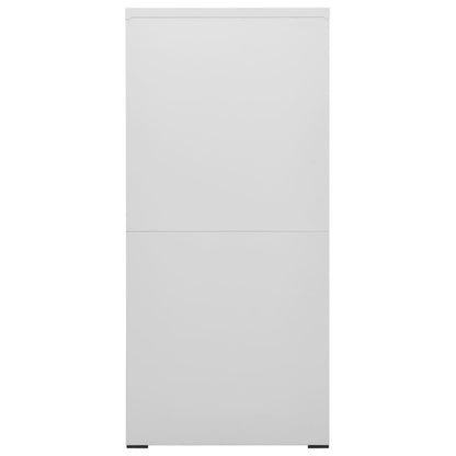 Armadio Classificatore Grigio Chiaro 46x62x133 cm in Acciaio