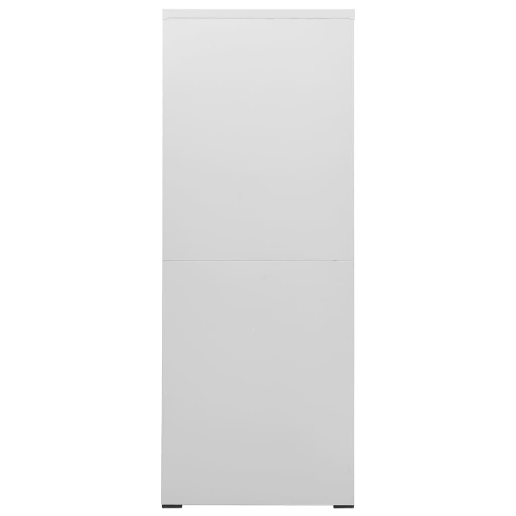 Armadio Classificatore Grigio Chiaro 46x62x164 cm in Acciaio