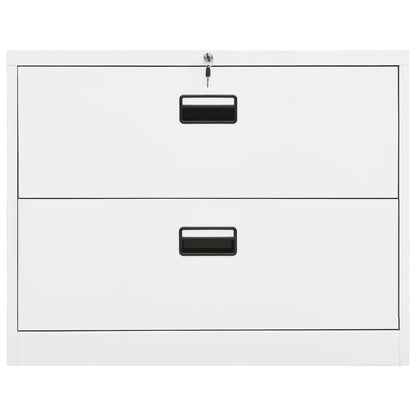 Armadio Classificatore Bianco 90x46x72,5 cm in Acciaio