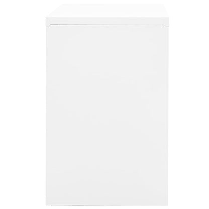 Armadio Classificatore Bianco 90x46x72,5 cm in Acciaio