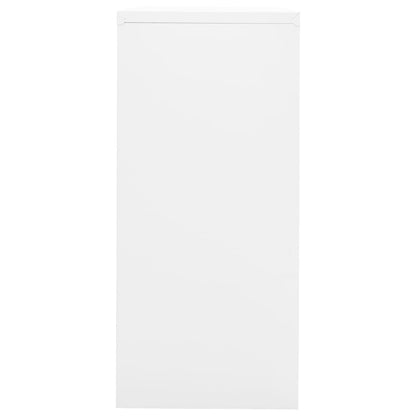 Armadio Classificatore Bianco 90x46x103 cm in Acciaio