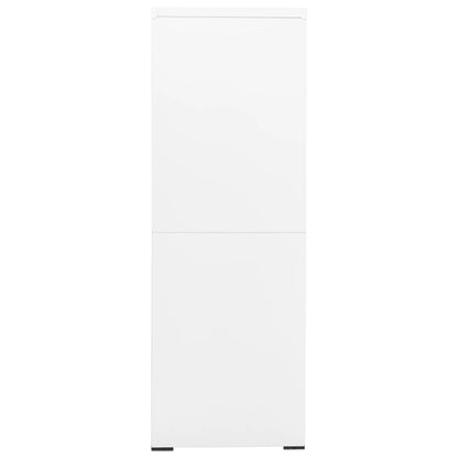 Armadio Classificatore Bianco 90x46x134 cm in Acciaio