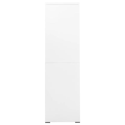 Armadio Classificatore Bianco 90x46x164 cm in Acciaio