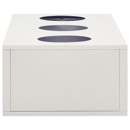 Fioriera da Ufficio Grigio Chiaro 90x40x23 cm in Acciaio