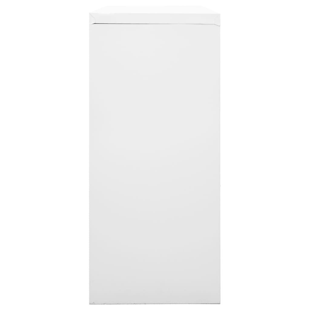 Armadio con Ante Scorrevoli Grigio 90x40x90 cm in Acciaio