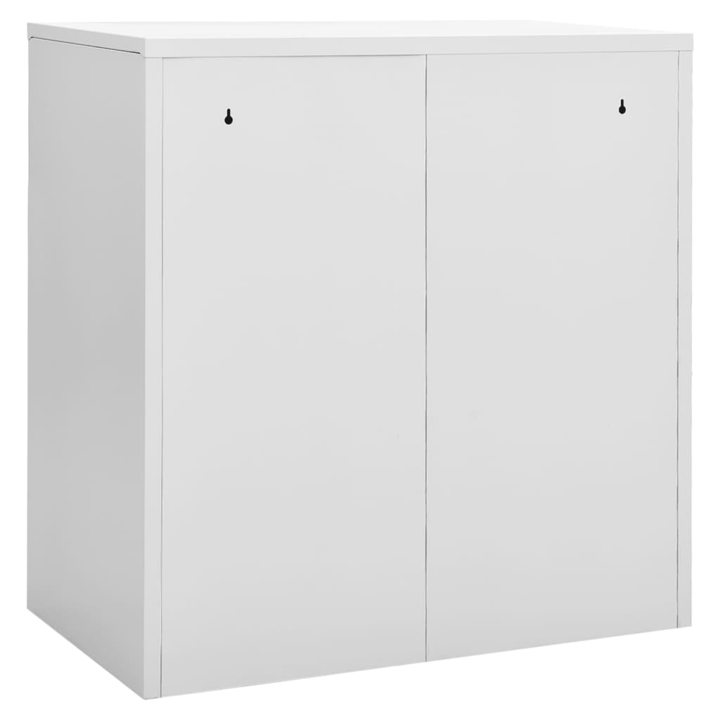 Armadietto con Chiave Grigio Chiaro 90x45x92,5 cm in Acciaio