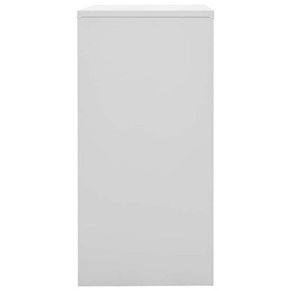 Armadietto con Chiave Grigio Chiaro e Blu 90x45x92,5 cm Acciaio