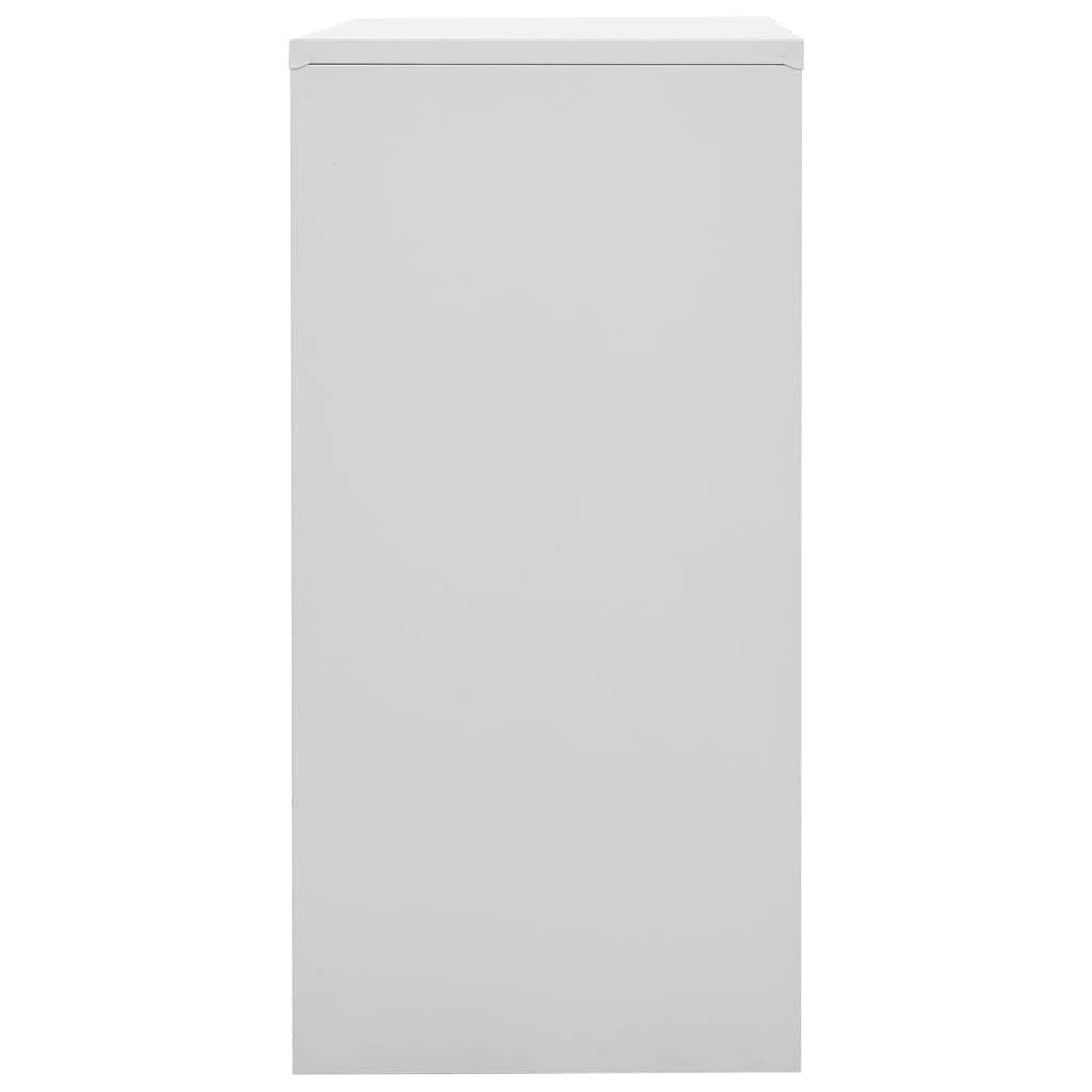 Armadietto a Chiave Grigio Chiaro e Verde 90x45x92,5 cm Acciaio