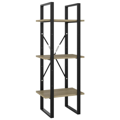 Libreria 3 Ripiani Rovere Sonoma 40x30x105 cm Legno Multistrato