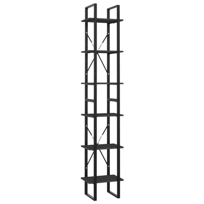 Libreria a 6 Ripiani Grigia 40x30x210 cm in Legno Multistrato