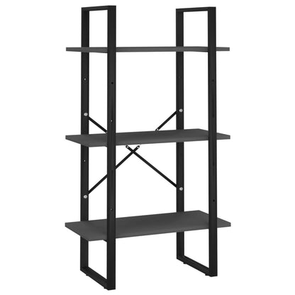 Scaffale Portaoggetti Grigio 60x30x105 cm Legno Multistrato