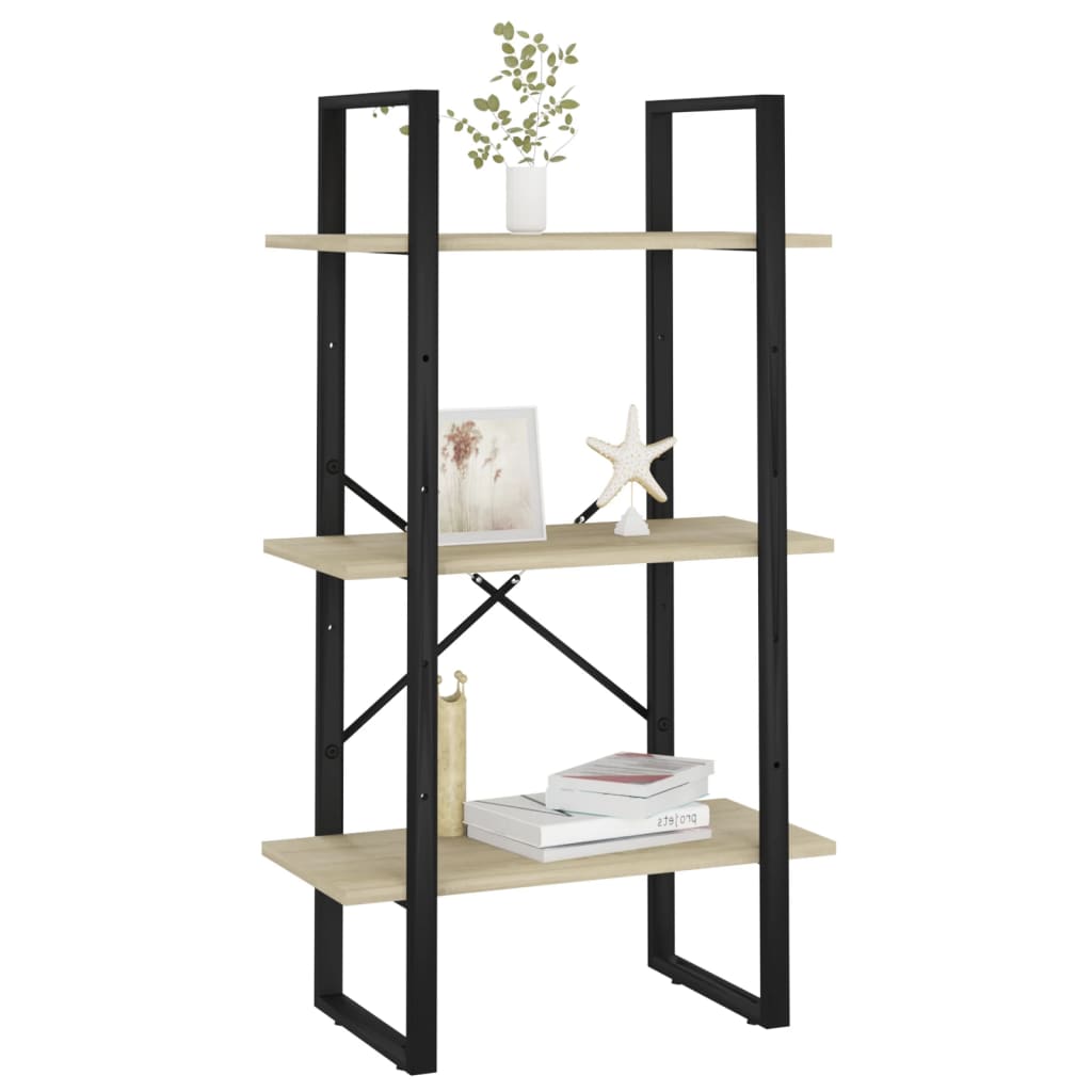 Scaffale Portaoggetti Sonoma 60x30x105 cm in Legno Multistrato