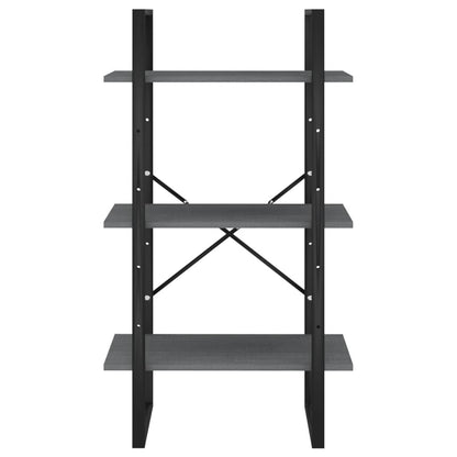 Scaffale Grigio 60x30x105 cm in Legno Massello di Pino