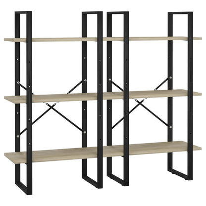 Scaffale Portaoggetti Sonoma 60x30x210 cm in Legno Multistrato