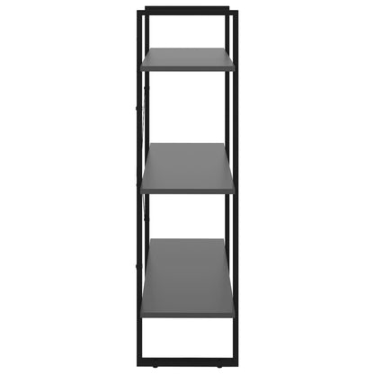 Libreria Grigia 80x30x105 cm in Legno Multistrato