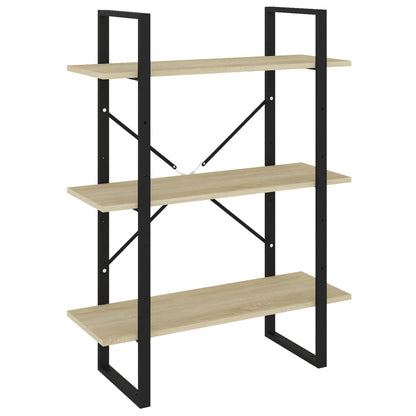 Libreria Rovere Sonoma 80x30x105 cm in Legno Multistrato