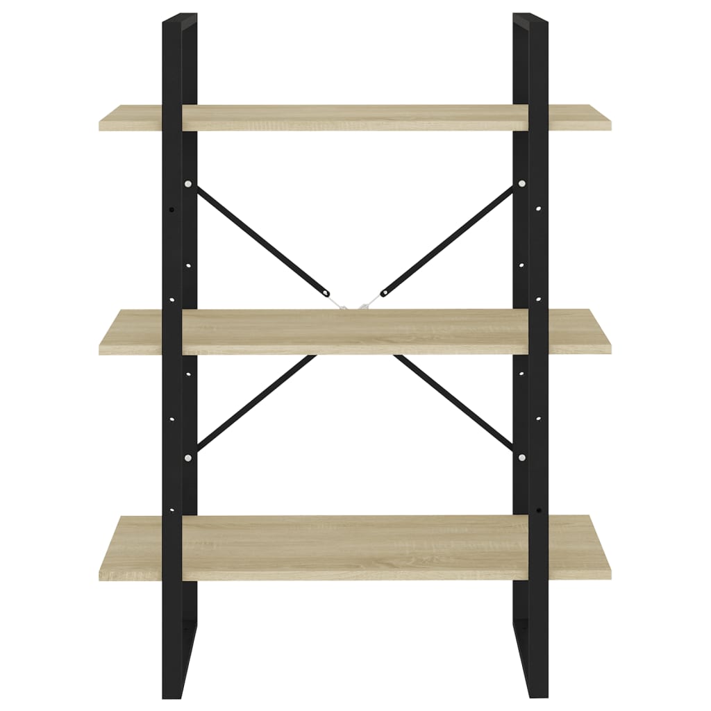 Libreria Rovere Sonoma 80x30x105 cm in Legno Multistrato