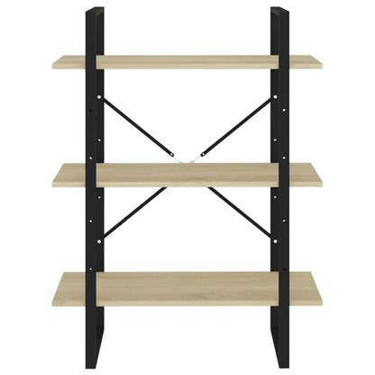 Libreria Rovere Sonoma 80x30x105 cm in Legno Multistrato