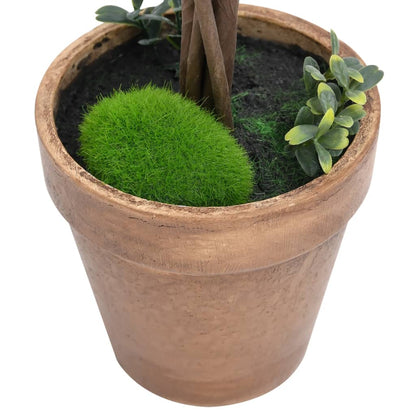 Piante di Bosso Artificiale 2 pz a Sfera con Vaso Verde 41 cm