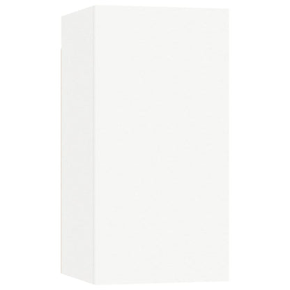 Set Mobili Porta TV 7 pz Bianco in Legno Multistrato