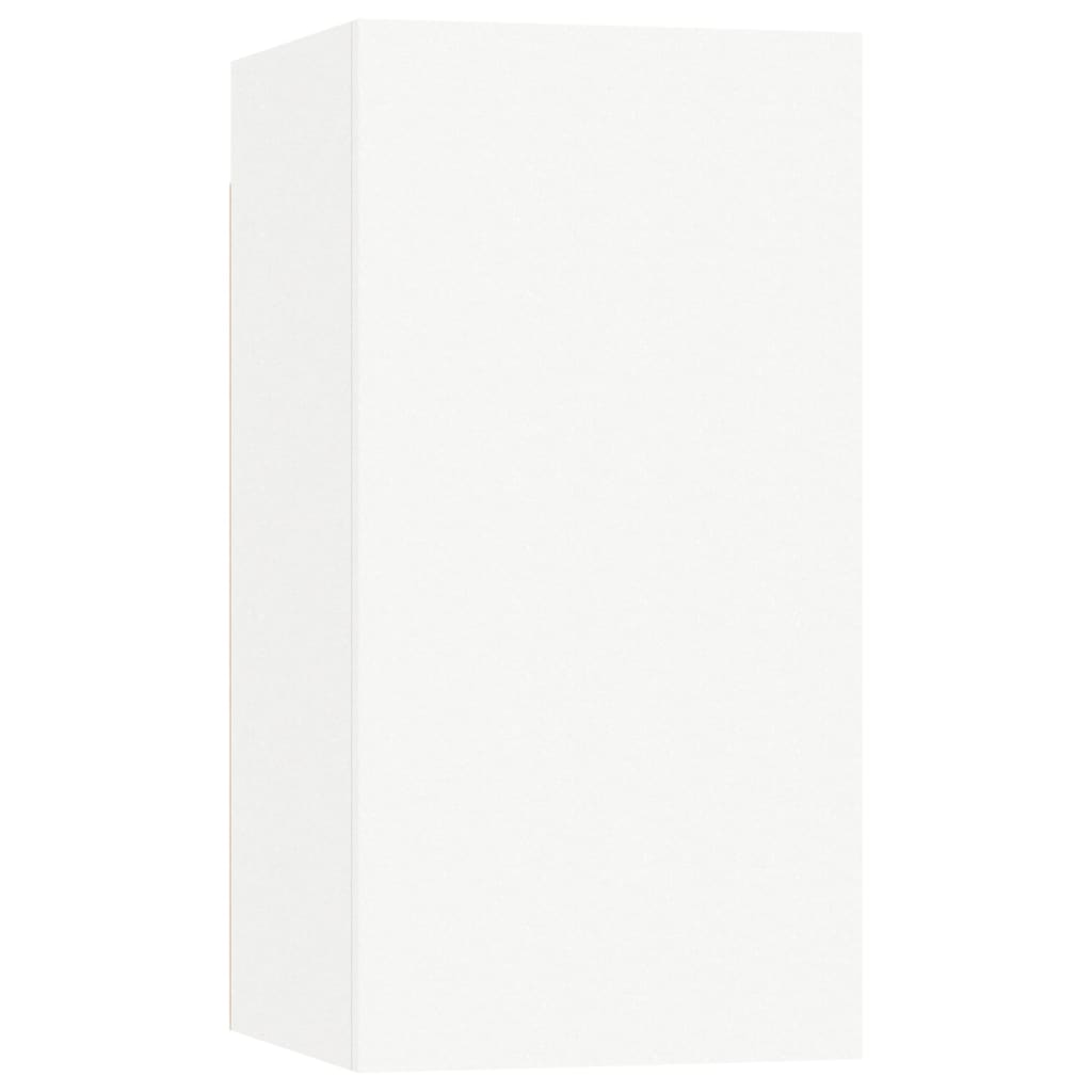 Mobili Porta TV 4 pz Bianchi 30,5x30x60 cm in Legno Multistrato