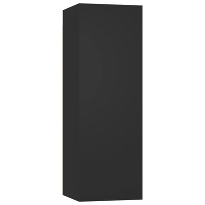 Set di Mobili Porta TV 10 pz Nero in Legno Multistrato
