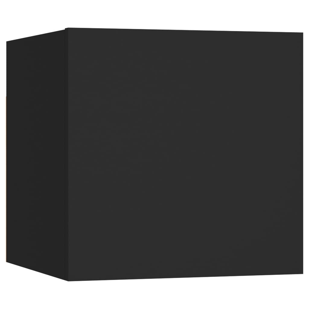 Set di Mobili Porta TV 9 pz Nero in Legno Multistrato