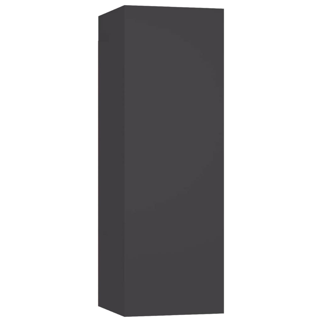 Set Mobili Porta TV 5 pz Grigio in Legno Multistrato