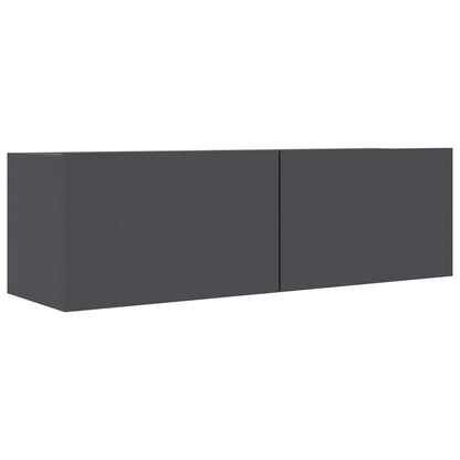 Set Mobili Porta TV 3 pz Grigio in Legno Multistrato