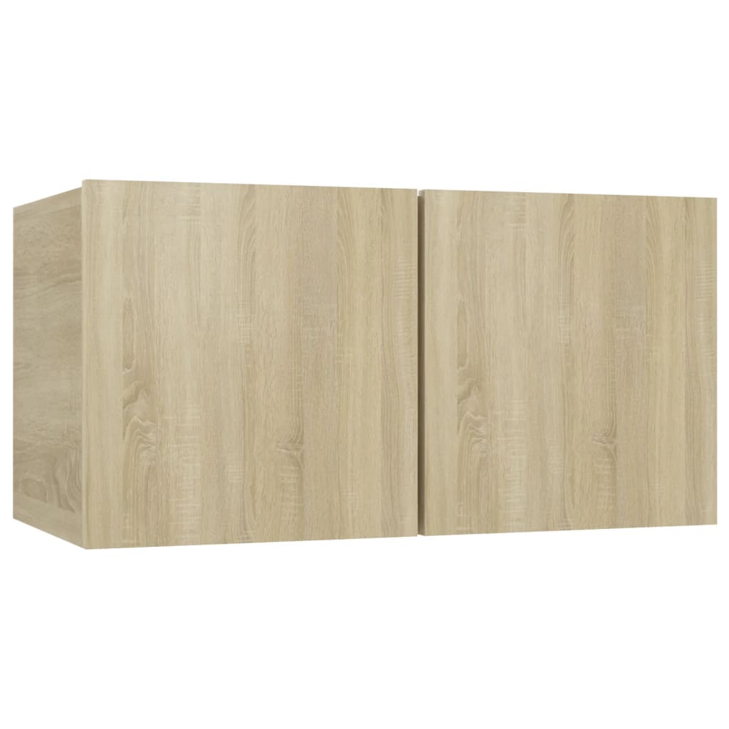 Set di Mobili Porta TV 8 pz Rovere Sonoma in Legno Multistrato