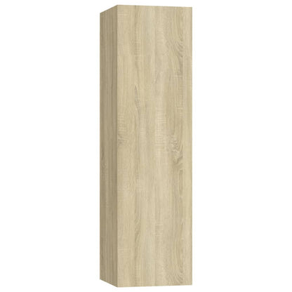 Set di Mobili TV 4 pz Rovere Sonoma in Legno Multistrato