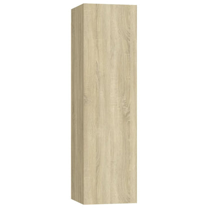 Mobili TV 4 pz Rovere Sonoma 30,5x30x110cm in Legno Multistrato