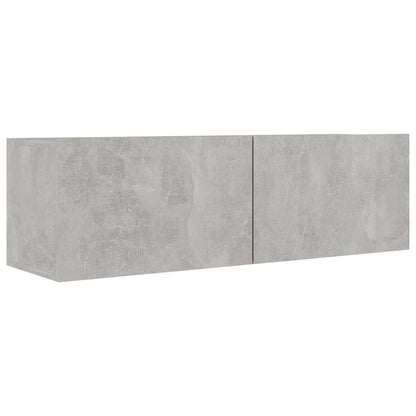 Mobili Porta TV 3 pz Grigio Cemento in Legno Multistrato