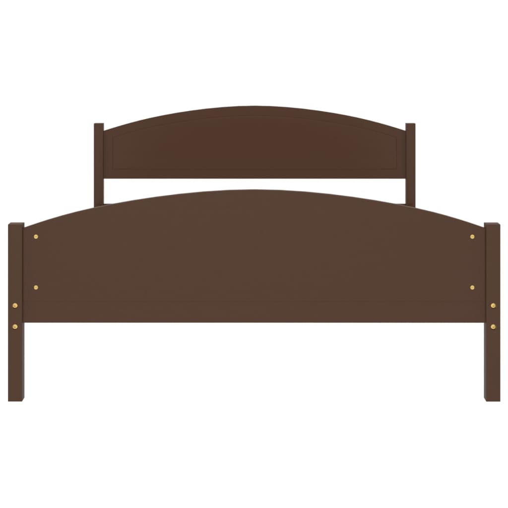Giroletto senza Materasso Marrone Scuro 140x200 cm Legno Pino