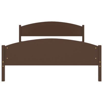 Giroletto senza Materasso Marrone Scuro 160x200 cm Legno Pino