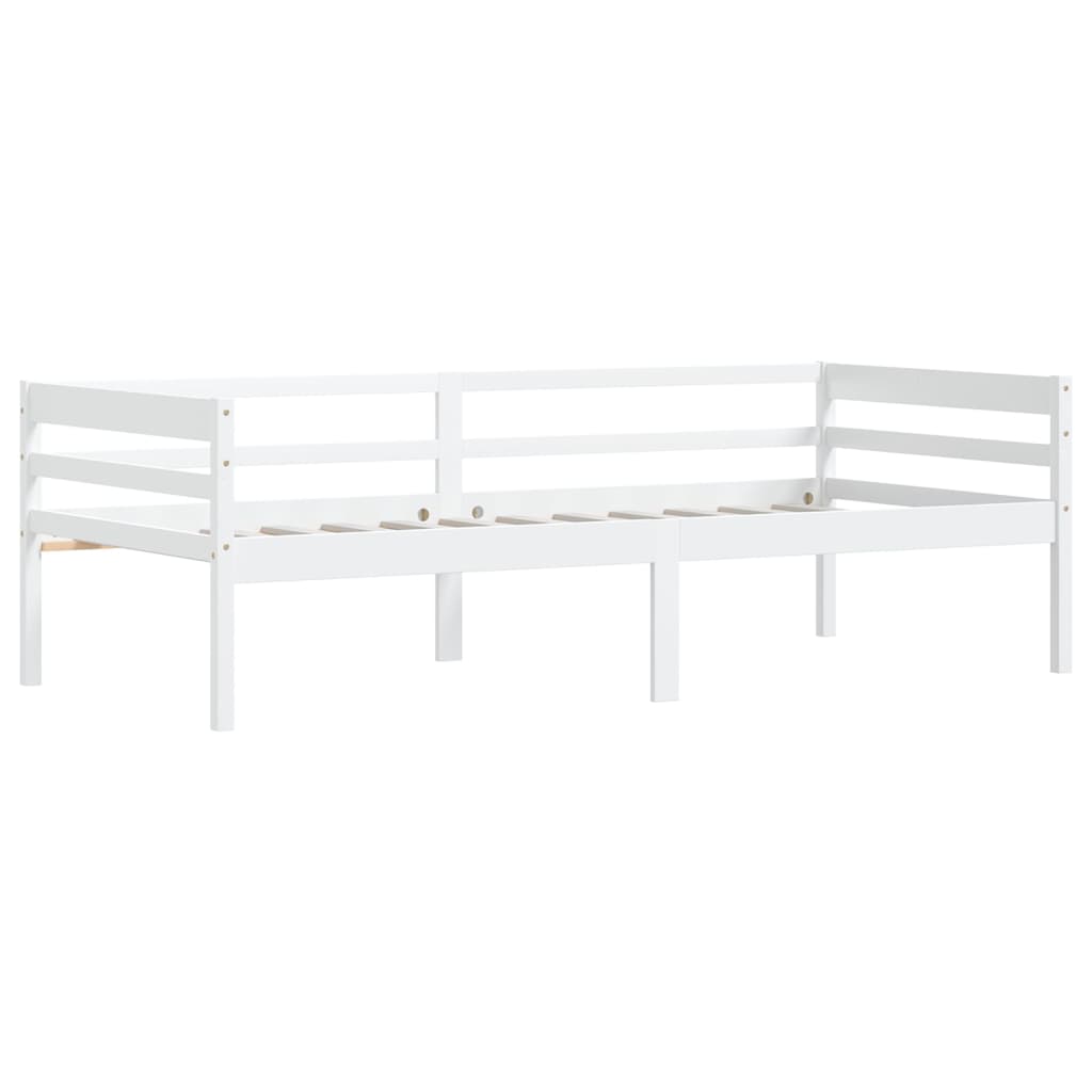 Dormeuse Estraibile senza Materasso Bianca Legno Pino 90x200 cm
