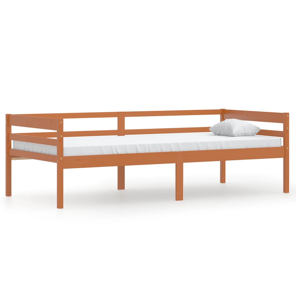 Giroletto senza Materasso Ambrato Legno Massello Pino 90x200 cm
