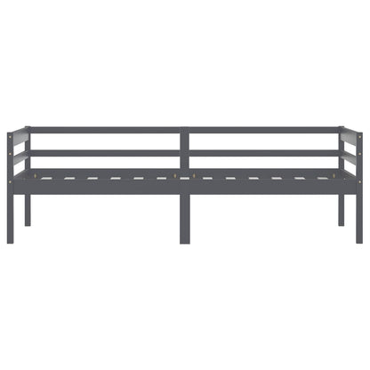 Giroletto Grigio Scuro in Legno Massello di Pino 90x200 cm