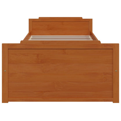 Giroletto Ambra con Cassetti Legno Massello di Pino 90x200 cm