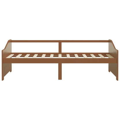 Divano Letto 3 Posti senza Materasso Ambrato in Pino 90x200 cm