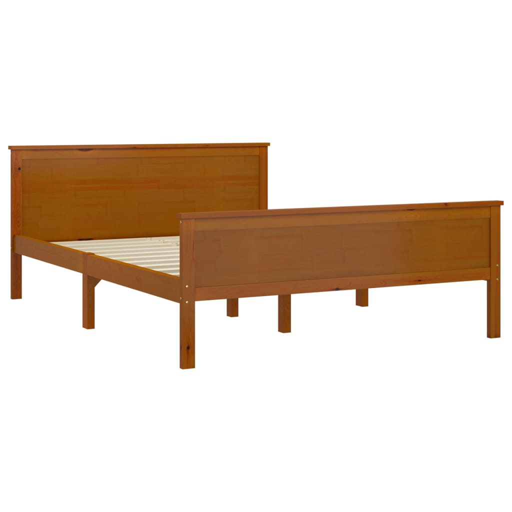 Giroletto Marrone Ambra in Legno Massello di Pino 140x200 cm