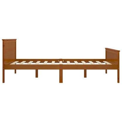 Giroletto Marrone Ambra in Legno Massello di Pino 160x200 cm