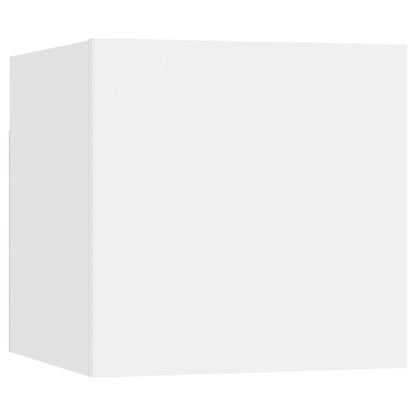 Comodino Bianco 30,5x30x30 cm in Legno Multistrato