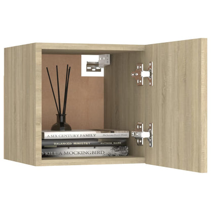 Comodini 2 pz Rovere Sonoma 30,5x30x30 cm in Truciolato