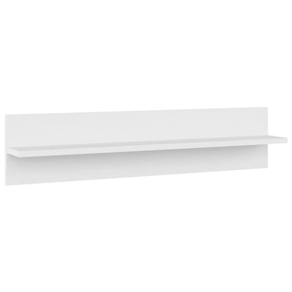 Mensole a Muro 4 pz Bianche 80x11,5x18 cm in Legno Multistrato