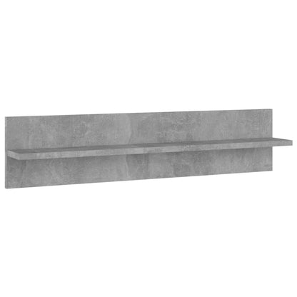 Mensole Muro 2pz Grigio Cemento 80x11,5x18cm Legno Multistrato