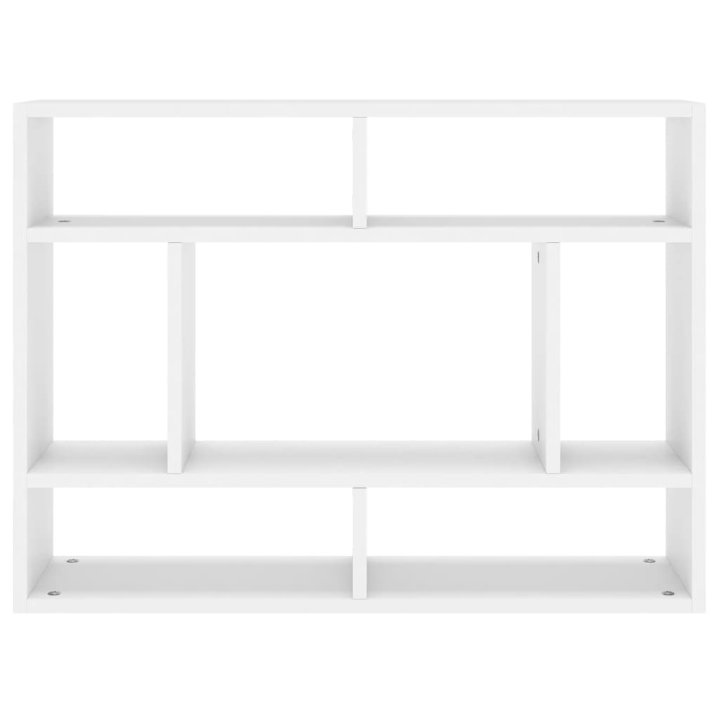 Scaffale a Parete Bianco 75x16x55 cm in in Multistrato