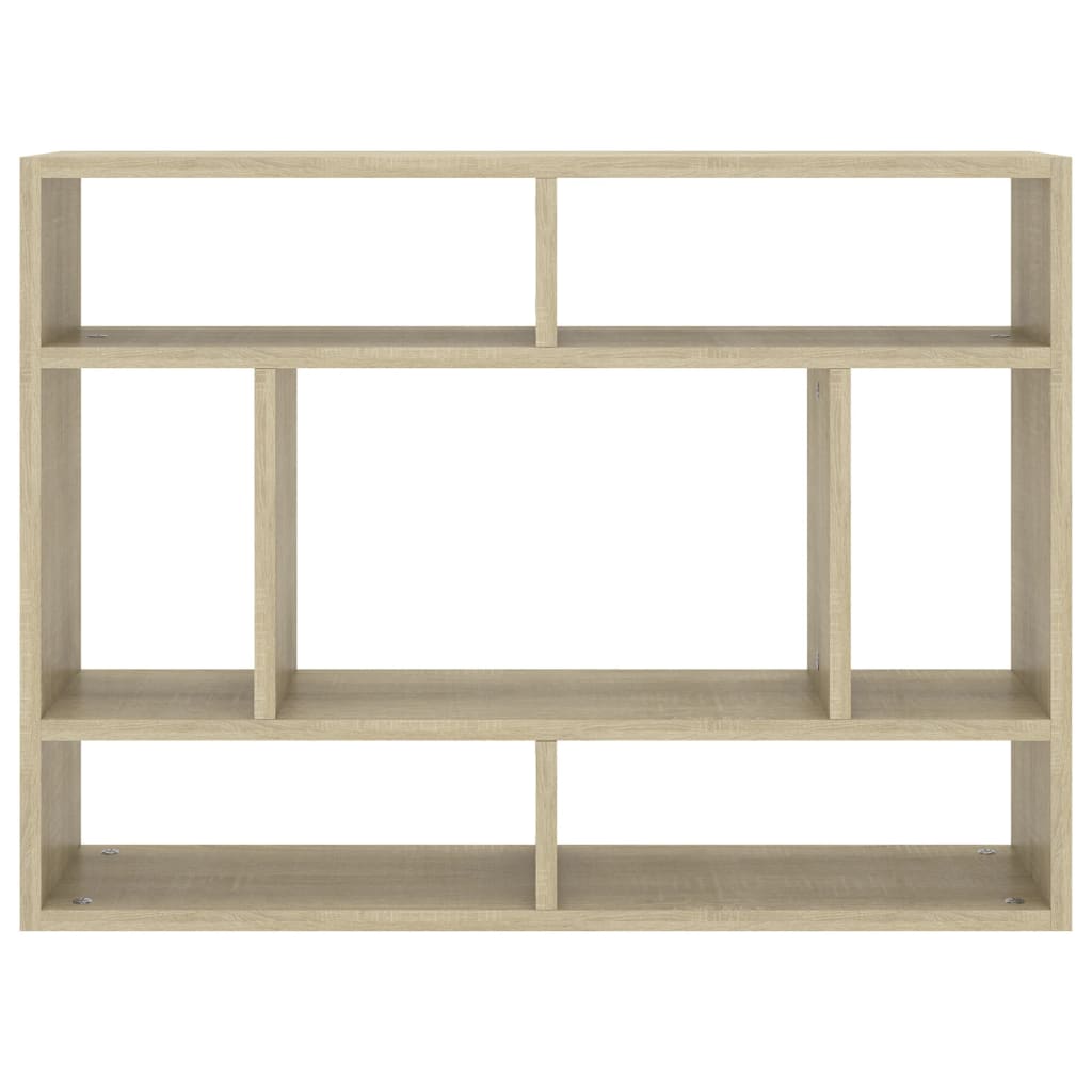 Scaffale a Parete Rovere Sonoma 75x16x55 cm Legno Multistrato