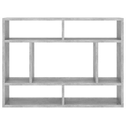 Scaffale a Parete Grigio Cemento 75x16x55 cm Legno Multistrato