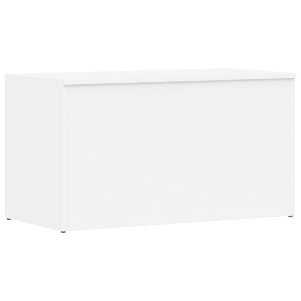 Cassapanca Bianca 84x42x46 cm in Legno Ingegnerizzato
